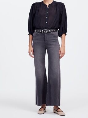 Madewell High-Rise Flared Wide-legged Jeans